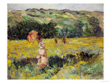 Limetz Meadow, 1887 Giclee Print by Claude Monet