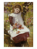 The Poppy Gatherer Giclee Print by David Fulton