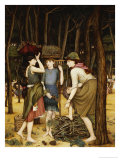 Pine Woods at Viareggio Giclee Print by John Roddam Spencer Stanhope