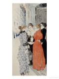Women Conversing in the Street Giclee Print by Théophile Alexandre Steinlen