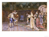 A Presentation of Henri IV of France at the Court of Marguerite Valois, 1887 Giclee Print by Giuseppe Aureli