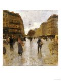 Parisian Street Scene Giclee Print by Luigi Loir
