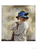 The Blue Hat Giclee Print by Sir William Orpen
