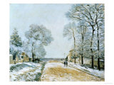 La Route, Effet de Neige, 1876 Giclee Print by Alfred Sisley