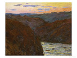 La Creuse, Sunset reproduction procédé giclée par Claude Monet