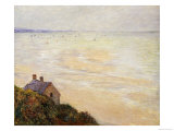 The Hut at Trouville, Low Tide, 1881 Giclee Print by Claude Monet
