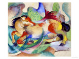 Jumping Horse, 1913 Giclee Print by Franz Marc