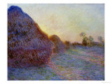 Haystacks Giclee Print by Claude Monet