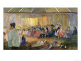 La Maison Des Chants Te Fare Hymenee Giclee Print by Paul Gauguin