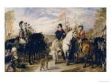 Queen Victoria and the Duke of Wellington Reviewing the Life Guards, 1839 reproduction procédé giclée par Edwin Henry Landseer