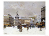 Place de Clichy, Paris reproduction procédé giclée par Jacques Lieven