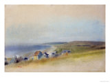 Houses on the Cliff Edge at Villers-Sur-Mer, 1869 Giclee Print by Edgar Degas
