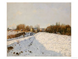 Snow at Argenteuil, 1874 Giclée-Druck von Alfred Sisley