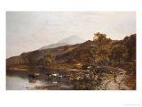 Near Dolgelly, North Wales, 1860 reproduction procédé giclée par Sydney Richard Williams Percy