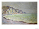 Cliffs at Pourville, 1896 Giclee Print by Claude Monet