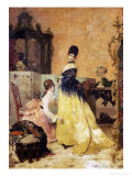 La nouvelle robe reproduction procédé giclée par Alfred Emile Léopold Stevens