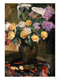 Rosen, Flieder Und Kalla, 1913 Giclee Print by Lovis Corinth