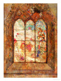 The Stained Glass Window Giclee Print by Odilon Redon