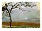 Giverny Countryside reproduction procédé giclée par Claude Monet