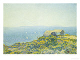 L'Ile Du Levant, Vu Du Cap Benat Giclee Print by Théo van Rysselberghe