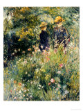 Conversation Dans Une Roseraie, 1876 Reproduction procédé giclée par Pierre-Auguste Renoir