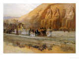 Temple d'Abou Simbel, la Fete Du Pharoan Giclee Print by Frederick Arthur Bridgman