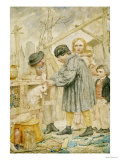 The Rabbit Hutch, 1861 Stampa giclée di Richard Dadd The Rabbit Hutch, 1861 Stampa giclée di Richard Dadd