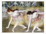 Dancers Bending Down Lámina giclée por Edgar Degas