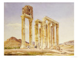The Temple of Olympian Zeus, Athens, 1849 Giclee Print by A. Lavezzari
