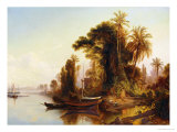 Venezuelan Landscape Giclee-trykk av Ferdinand Bellermann