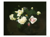 Yellow and Pink Roses Giclee Print by James Stuart Park