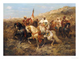 A Regal Procession Giclee Print by Adolph Schreyer