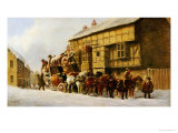 Outside the George Inn, Winter, 1879 Giclee Print by John Charles Maggs