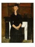Woman Sat by a Fireplace, 1915 Giclee Print by Amedeo Modigliani