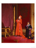 A Cardinal Looking at Napoleon's Throne Giclee Print by Jean Georges Vibert