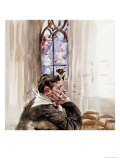 Portrait of a Man in Church, 1900 Giclée-Druck von Giovanni Boldini