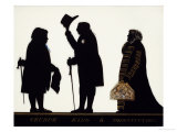 Church, King and Constitution, Silhouette on Glass Giclee Print by Charles Rosenberg