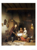 An Unwanted Suitor, 1857 Giclee Print by Ferdinand De Braekeleer