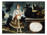 Yapanga Woman from Quito, Late 18th Century Reproduction procédé giclée par Vicente Alban