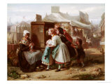 The Peep Show Giclee Print by Francois Louis Lanfant De Metz