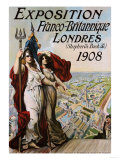 Exposition Franco-Britannique, Londres (Shepherd's Bush) 1908 reproduction procédé giclée