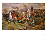 Gordons and Greys to the Front, Incident at Waterloo Giclee-trykk av Stanley Berkeley Gordons and Greys to the Front, Incident at Waterloo Giclee-trykk av Stanley Berkeley