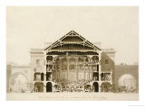 Cross-Section of the Front Section of the Theatre, from Designs for the Comedie Italienne Giclee Print by Francois-joseph Belanger
