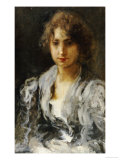 Portrait of a Woman Giclee-trykk av Mose Bianchi Portrait of a Woman Giclee-trykk av Mose Bianchi