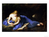 Saint Mary Magdalen Giclée-tryk af Pompeo Batoni Saint Mary Magdalen Giclée-tryk af Pompeo Batoni