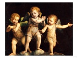Three Cherubs Giclée-Druck von Bernandino Luini