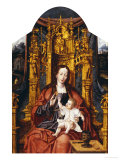 The Virgin and Child Enthroned Giclee Print by Joos Van Cleve