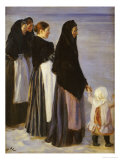 The Departure of the Fishing Fleet Giclee Print by Peder Severin Kröyer