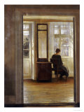 A Lady in an Interior Giclee Print by Carl Holsoe