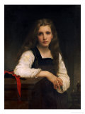 The Fair Spinner Giclee Print by William Adolphe Bouguereau